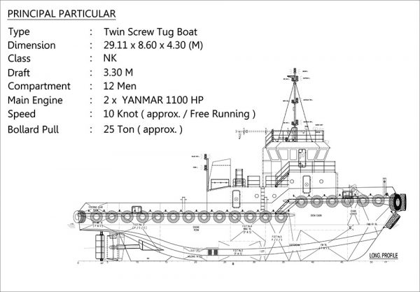 TB 29 M - 2 x 1100 HP - NK class - Image 2