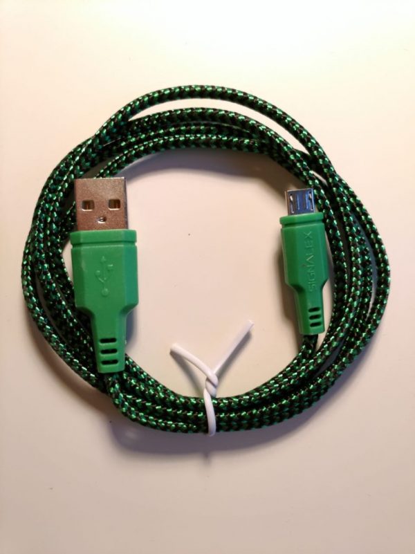 Micro USB Android Sync & Charger Cable - Green