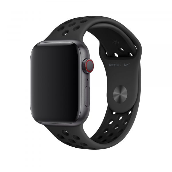 42mm Apple Watch 3 - Band Soft Silicone Sports - Black + White