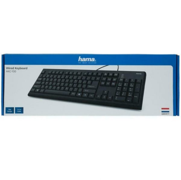 Hama Keyboard QWERTY AKC-100 Wired USB Keyboard - Image 2